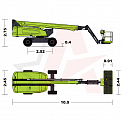 Чертеж Телескопический подъемник ZOOMLION ZT23J