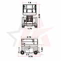 Чертеж Ножничный подъемник LGMG SR1218E-2