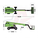 Чертеж Телескопический подъемник AURORA ZT20J