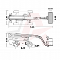 Чертеж Телескопический подъемник AURORA BT16CHRT2