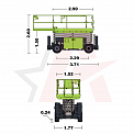 Чертеж Ножничный подъемник ZOOMLION ZS1018RT