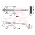Чертеж Телескопический подъемник Dingli BT24CHRT2